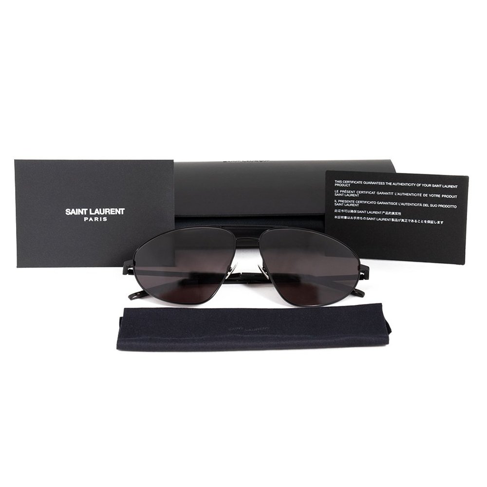 Saint Laurent Saint Laurent SL 211 002 60 Aviator Sunglasses - Picture 5 of 5